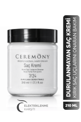 .Ceremony Durulanmayan Saç Kremi 210 ml | Elektriklenme Karşıtı Yumuşaklık & Kolay Tarama