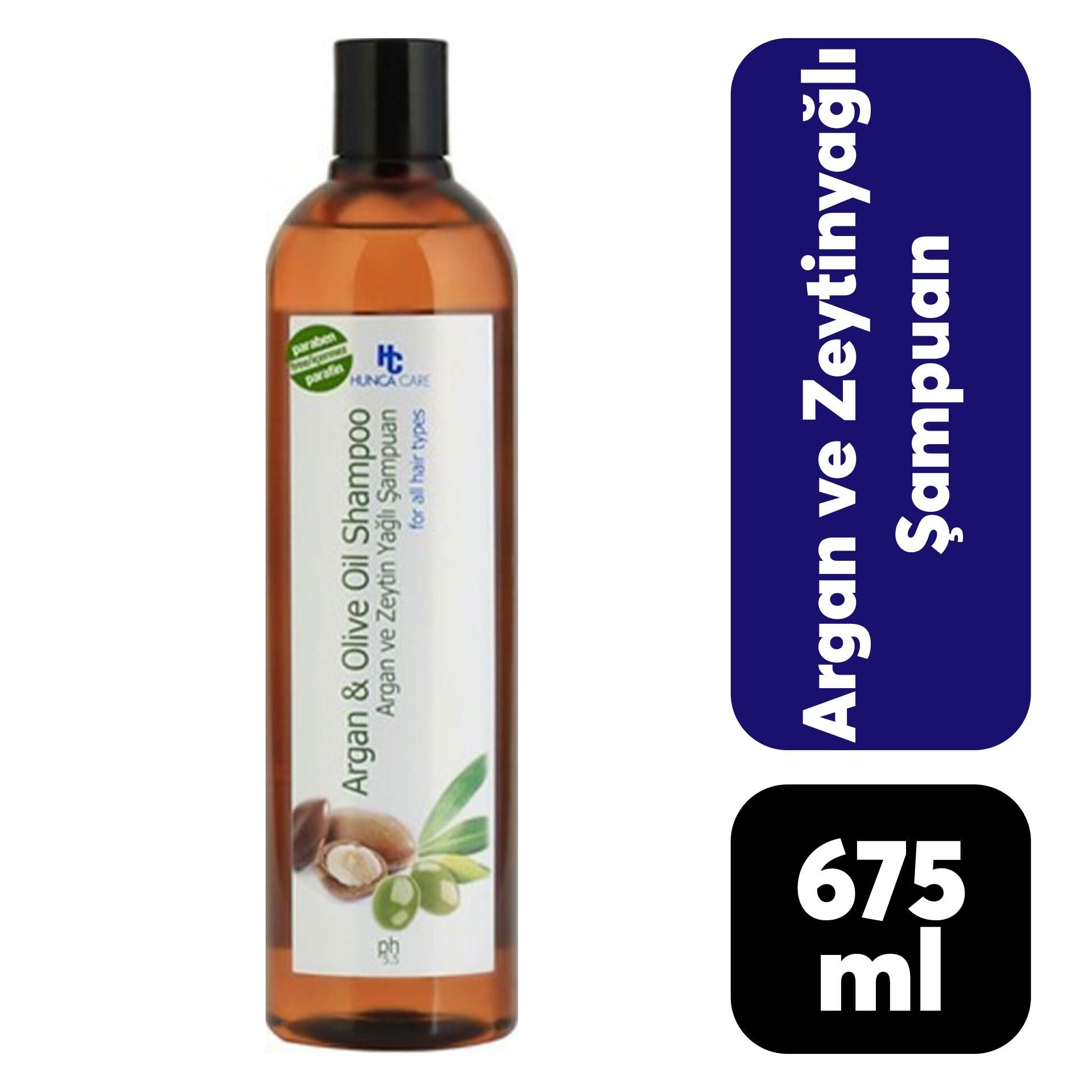 Hunca Care Şampuan 675 ml Argan ve Zeytinyağ