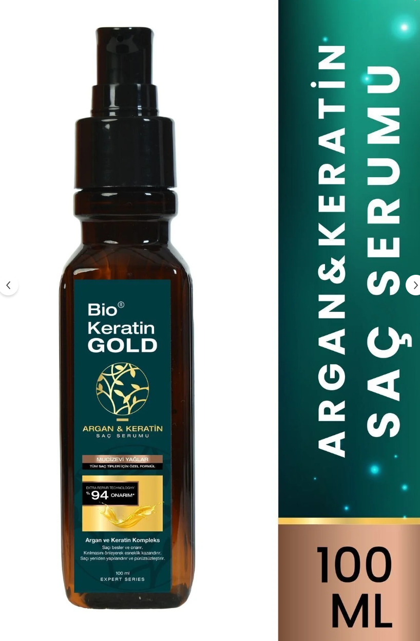 Bio Keratin Gold Argan Keratin Saç Serumu 100 Ml