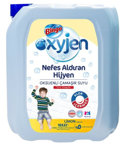 Çamaşır Suyu Bingo 4 L Oksijenli Limon Kokulu