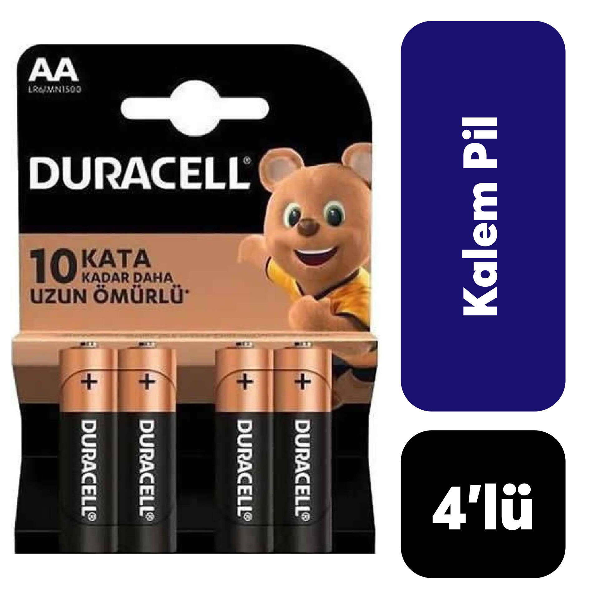 Duracell Kalem Pil 4'lü***