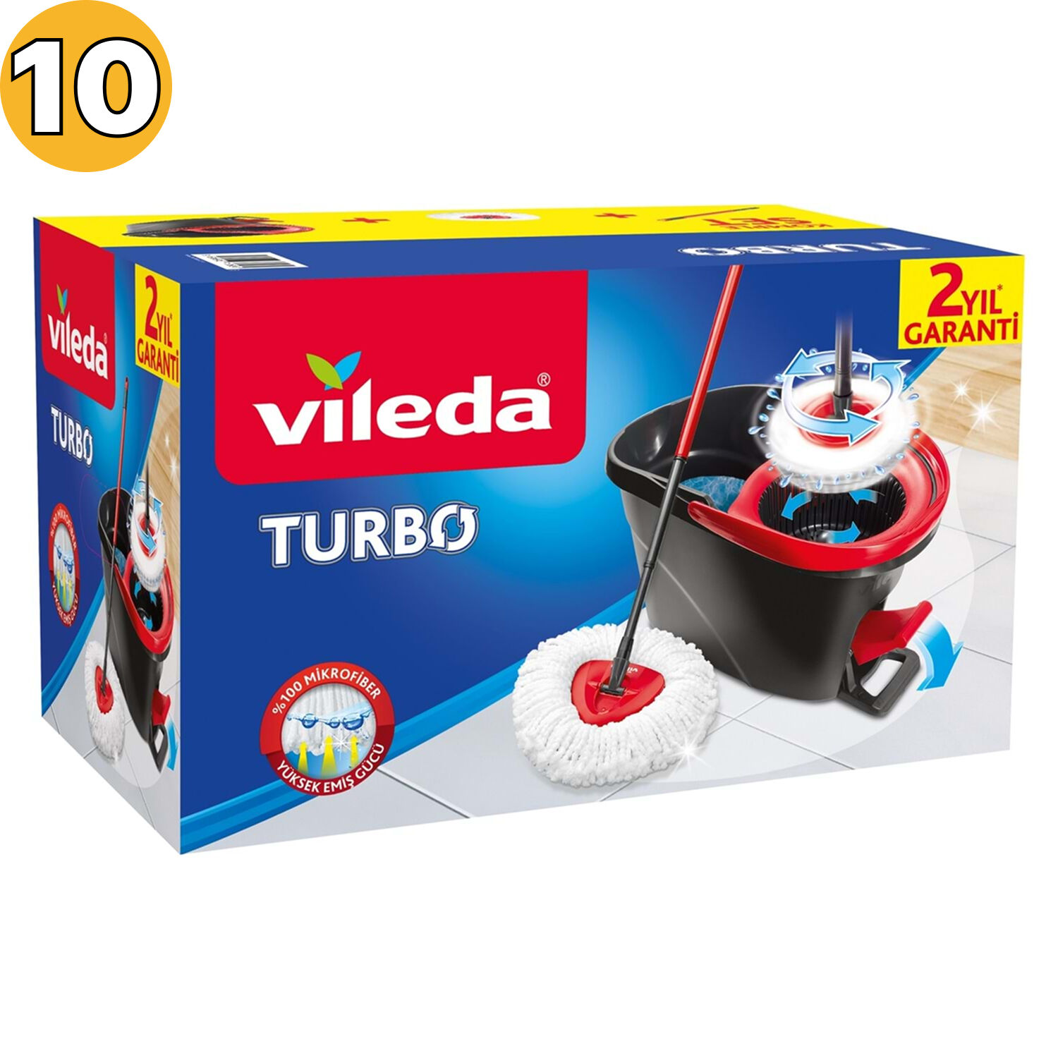 Paspas Vileda Turbo Pedallı Temizlik Seti