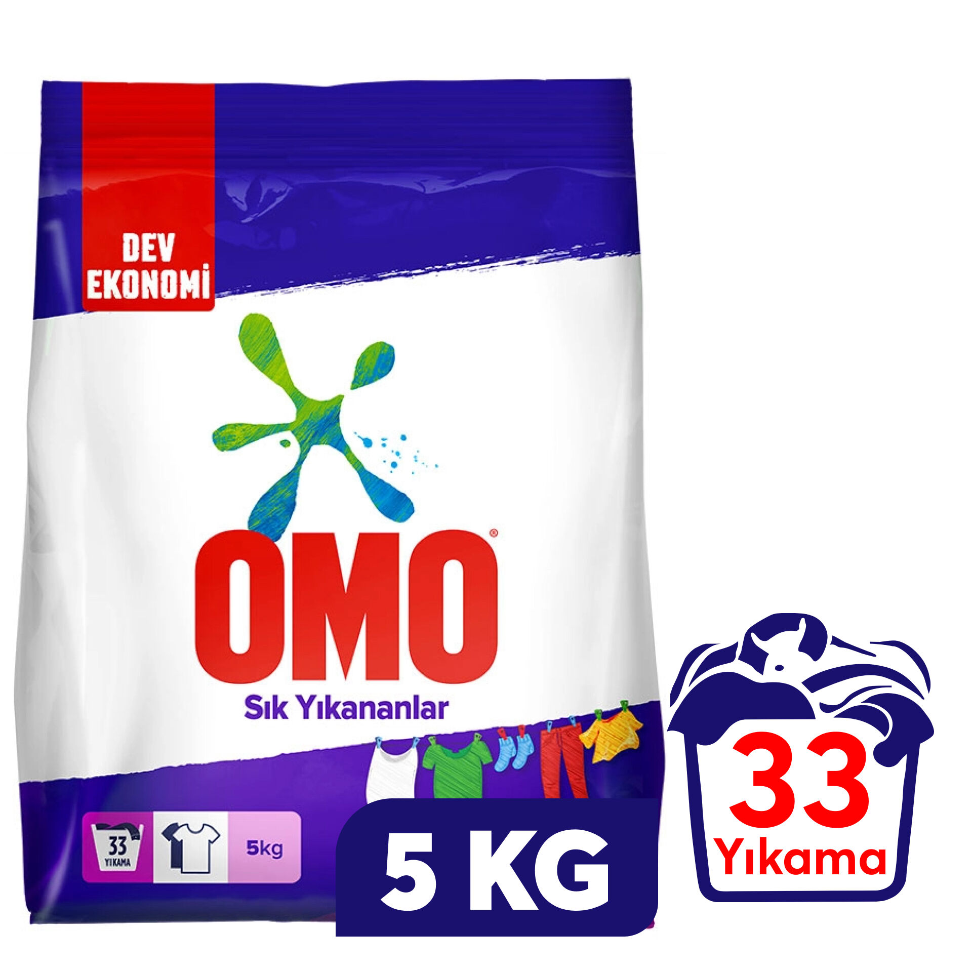 Omo 5 kg Beyazlar ve Renkliler