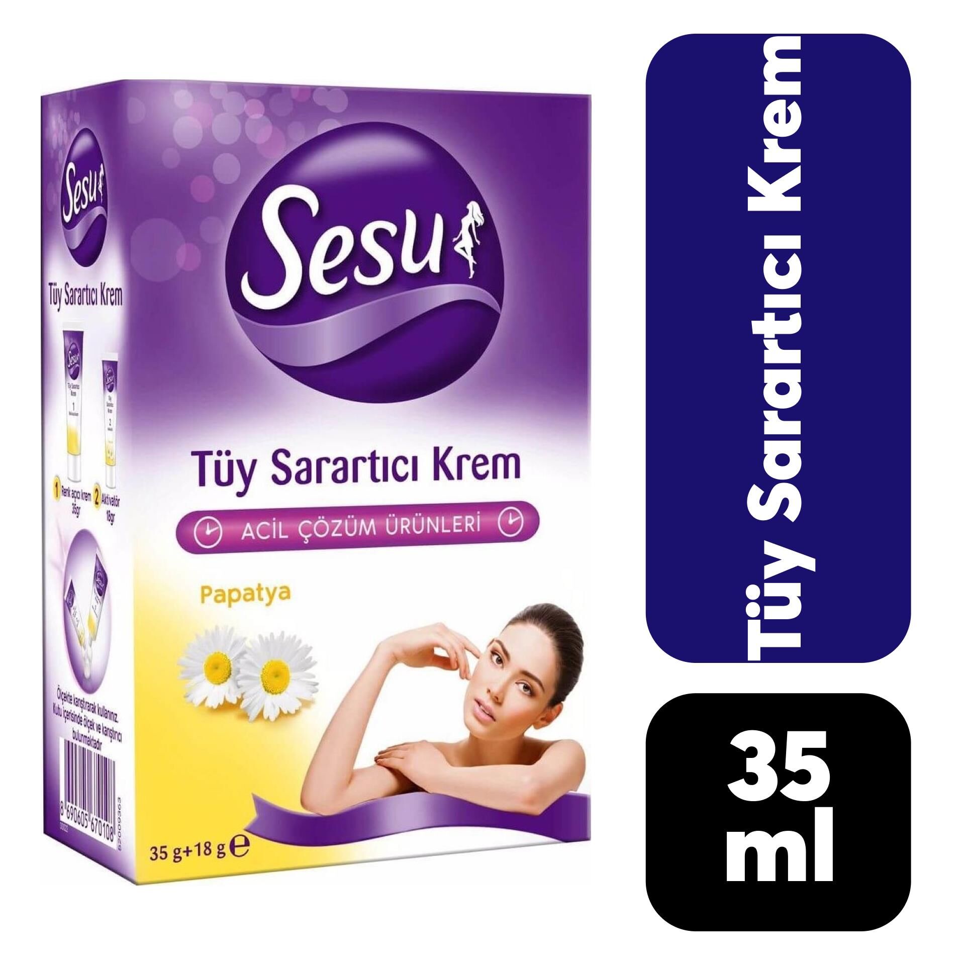 Sesu Tüy Sarartıcı Krem 35 ml
