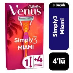 Gillette Venüs 4'lü Simply3 Miami