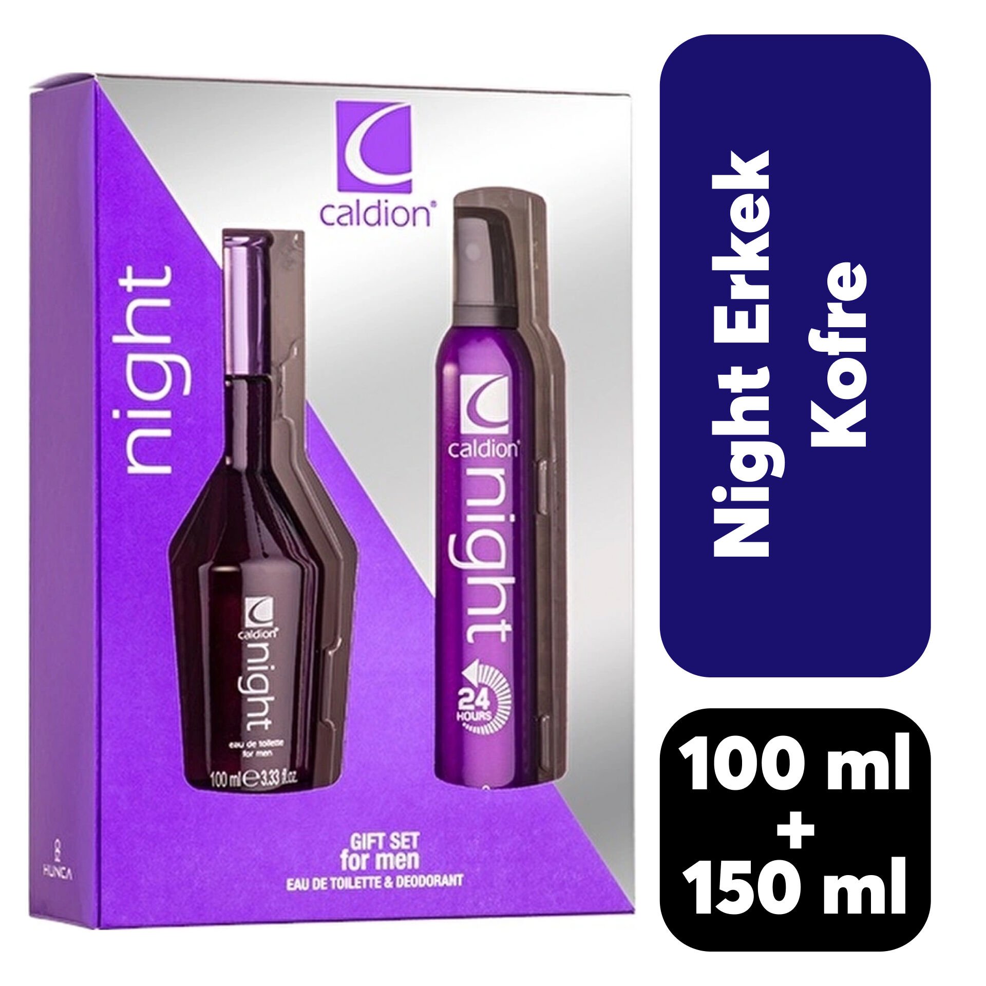 Kofre Erkek Caldion Parfüm 100 ml + Deodorant 150 ml Night